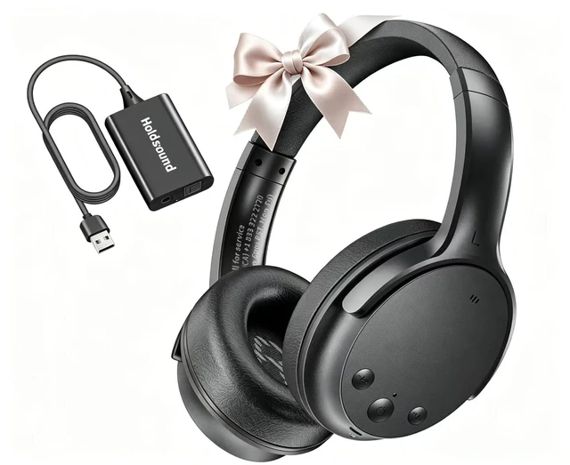 Main image of BKM700 Wireless Headphones for TV withTransmitter Bluetooth TV Headphones Wireless,Auto-Pairing,No Latency,Up to 165 ft, 40 Hrs Battery, Loud Clear Sound for Seniors
