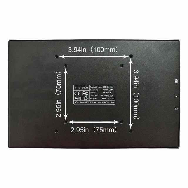 Alt view image 6 of 7 - 10.1'' Portable LCD Monitor 1280x800 IPS Screen Secondary Display Supports Mini H/D Input,for PC Case Computer Laptop