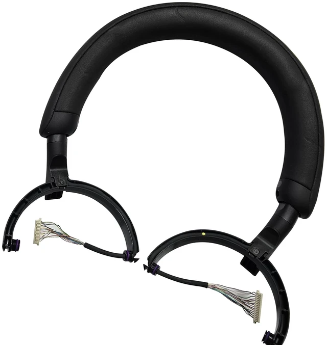Alt view image 3 of 6 - Headband Hanger Bracket Swivel Hinge Replacement Parts for Sony WH-1000XM5 Headphone (Left+Right-Black)