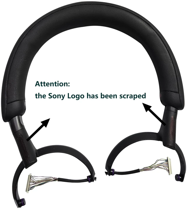 Alt view image 2 of 6 - Headband Hanger Bracket Swivel Hinge Replacement Parts for Sony WH-1000XM5 Headphone (Left+Right-Black)