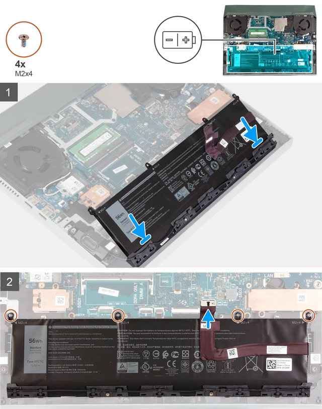 Alt view image 5 of 5 - DELL 69KF2 11.4V 86Wh 6-Cell Battery For Dell G7 15 7500,G15 5510 5511 5515 5520 5521,XPS 9500 9510 9520,Precision 5550 5560 5570,Alienware M15 R3,M15 R4,M17 R3,M17 R4,Inspiron 7510 7610 7620 Laptops
