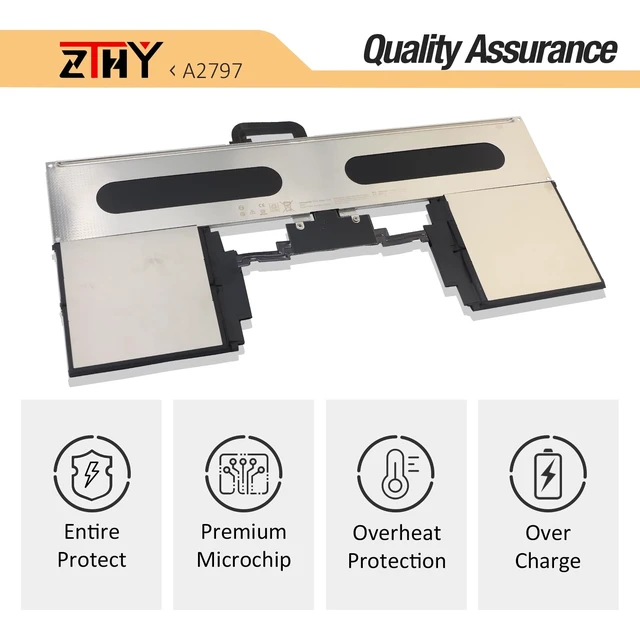Alt view image 5 of 7 - A2797 Laptop Battery Replacement for MacBook Air 15-inch A2941 (M2,2023) A3114(M3,2024) MRYQ3LL/A MQKX3LL/A MQKP3LL/A MXD13LL/A MQKQ3LL/A MRYN3LL/A MQKW3LL/A MQKT3LL/A MXD33LL/A 66.5Wh 5762mAh