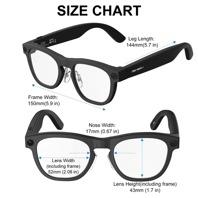Alt view image 7 of 7 - AI Smart Glasses with Camera, 8MP Video Photochromic Bluetooth Sunglasses 8MP HD 1080P Camera, Open-Ear Audio, AI Object Recognition & Translation, Voice Assistant, Photochromic Color-Changing Lenses