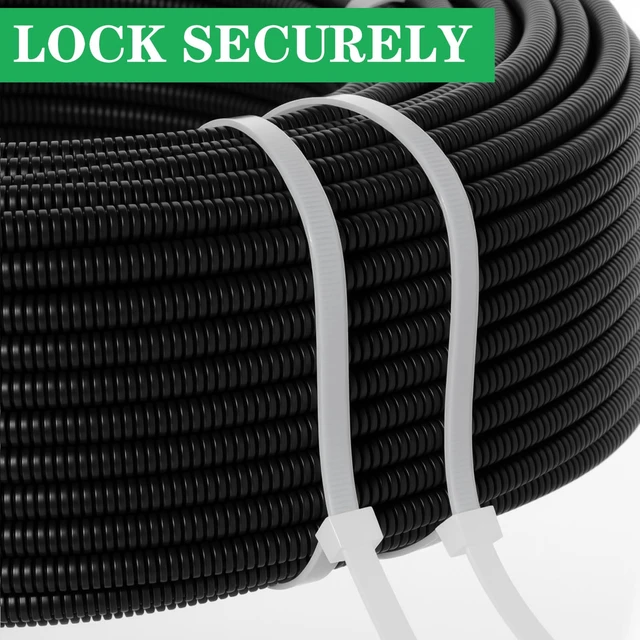 Alt view image 5 of 7 - 300 Pcs Zip Ties 36 Inch Heavy Duty 500 lbs Extra Long Large Cable Ties Plastic Nylon Wire Tie for Indoor and Outdoor Use (White)