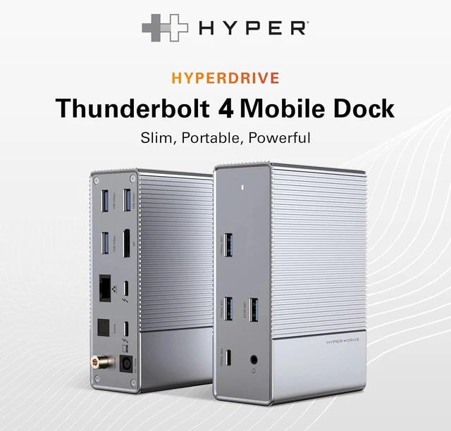 Alt view image 2 of 7 - Drive USB-C & Thunderbolt 4 GEN2 14-in-1 Dock for MacBook Pro/Air, iPad, PC - High-Speed Thunderbolt Docking Station - 40Gbps, Gigabit Ethernet, 85W PD