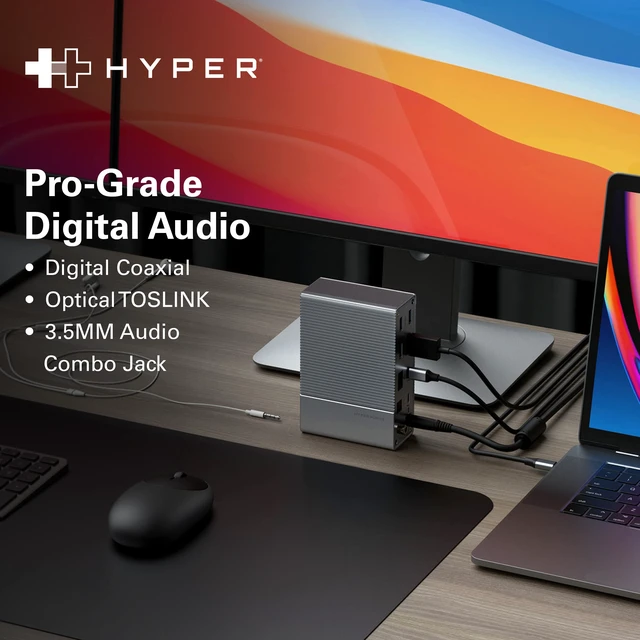 Alt view image 7 of 7 - Drive USB-C & Thunderbolt 4 GEN2 14-in-1 Dock for MacBook Pro/Air, iPad, PC - High-Speed Thunderbolt Docking Station - 40Gbps, Gigabit Ethernet, 85W PD