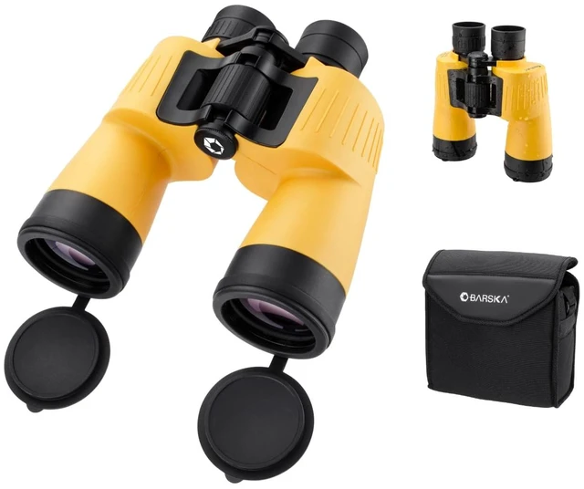 Main image of Floatmaster 7x50 Marine Binoculars Floating, Waterproof, Fogproof, Rubber Armored Boating Binoculars with BAK-4 Prisms & Multi-Coated Optics