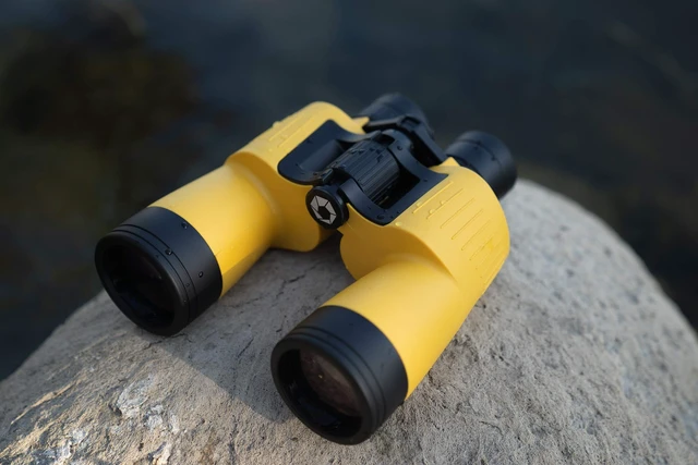 Alt view image 2 of 7 - Floatmaster 7x50 Marine Binoculars Floating, Waterproof, Fogproof, Rubber Armored Boating Binoculars with BAK-4 Prisms & Multi-Coated Optics