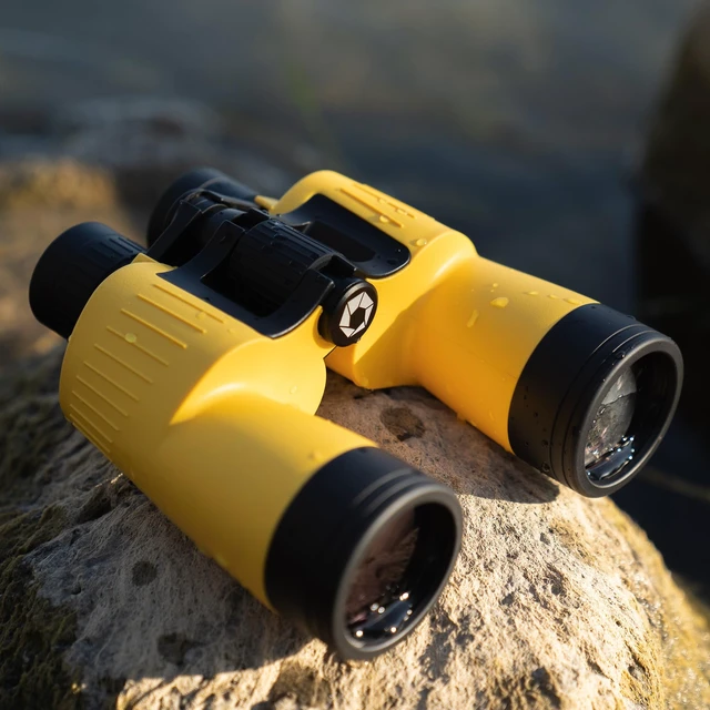 Alt view image 7 of 7 - Floatmaster 7x50 Marine Binoculars Floating, Waterproof, Fogproof, Rubber Armored Boating Binoculars with BAK-4 Prisms & Multi-Coated Optics