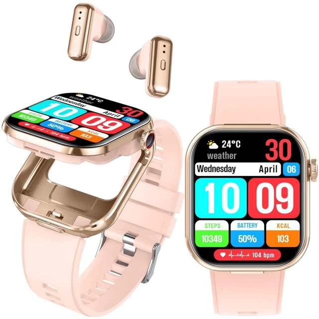 Main image of Smart Watch with Earbuds,2.02" HD Screen Fitness Watch,Answer/Make Calls,2 in 1 Smartwatch with TWS Earphones,Waterproof Sports Fitness Tracker Compatible for Android & iPhone