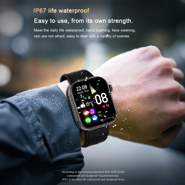 Alt view image 7 of 7 - Smart Watch with Earbuds,2.02" HD Screen Fitness Watch,Answer/Make Calls,2 in 1 Smartwatch with TWS Earphones,Waterproof Sports Fitness Tracker Compatible for Android & iPhone