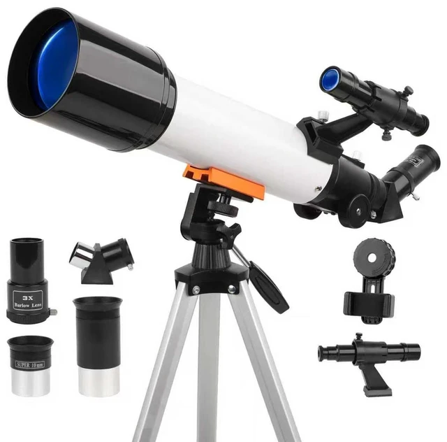 Main image of Telescope, 70mm Aperture Portable Refractor Telescopes for Astronomy Beginners, 500mm Professional Travel Telescope with Carry Bag, White