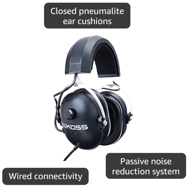 Alt view image 3 of 3 - QZ-99 Noise Reduction Stereophone, Standard Packaging,Black
