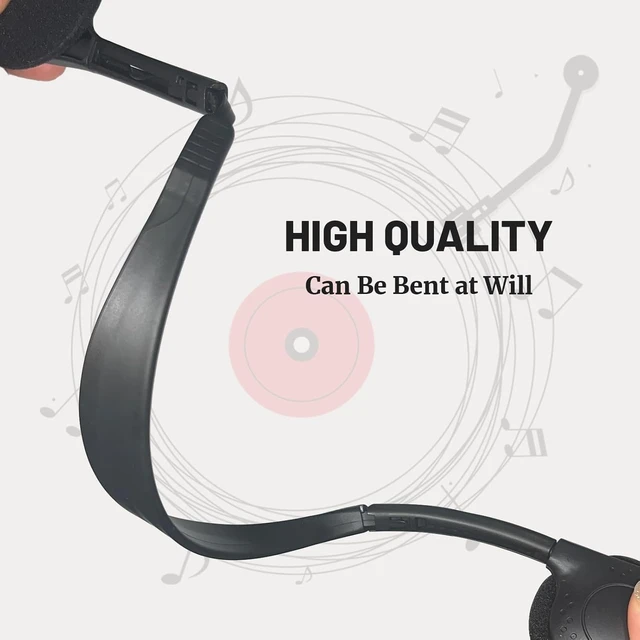 Alt view image 3 of 7 - 25 Pack Headphones for Kids Students School Classroom Adjustable, 3.5mm Jack, Black, Bulk Earphones, For Library Children Adults