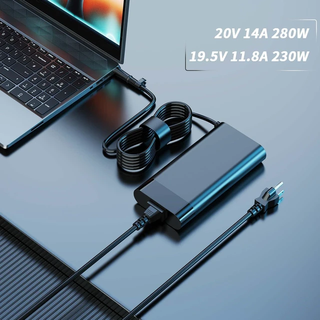 Alt view image 6 of 7 - 280W 20V 14A AC Laptop Charger Compatible with HP Z2 Mini G9 G5 G4 G3 Thunderbolt Dock 280W G4 M52952-001 M52947-003 TPN-DA25 L00458-002 TPC-CA61 Power Supply Adapter