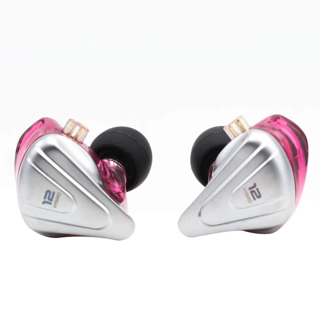 Alt view image 2 of 7 - KZ ZSX 5BA+1DD 6 Driver Hybrid in-Ear HiFi Earphones with Zinc Alloy Faceplate, Recessed 2 Pin Detachable Cable for Audiophile Musician, w/, Mic, Purple