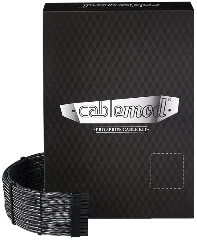 Main image of RT-Series Pro ModMesh Sleeved 12VHPWR StealthSense Dual Cable Kit for ASUS/Seasonic/Phanteks (Carbon)