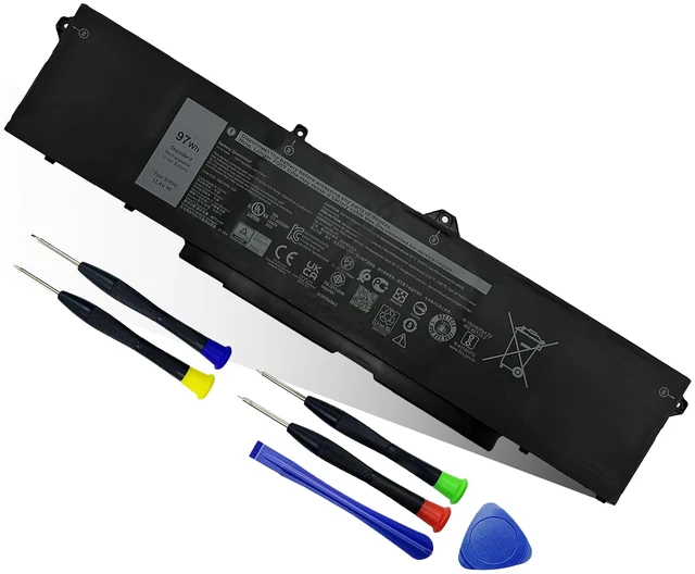 Main image of 6-Cell 9JRV0 Laptop Battery for Dell Latitude 5521 5531 & Precision 3561 3571 3581 Series 53XP7 053XP7 05RGW 97Wh