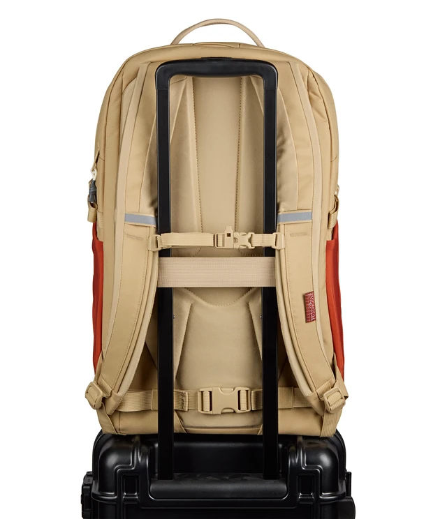 Alt view image 2 of 7 - 34L All Around Pack - Travel Backpack, Dune Red 15-Inch Laptop Sleeve, Versatile Rucksack w/Hydration Sleeve, Reflective Accents & Safety Whistle