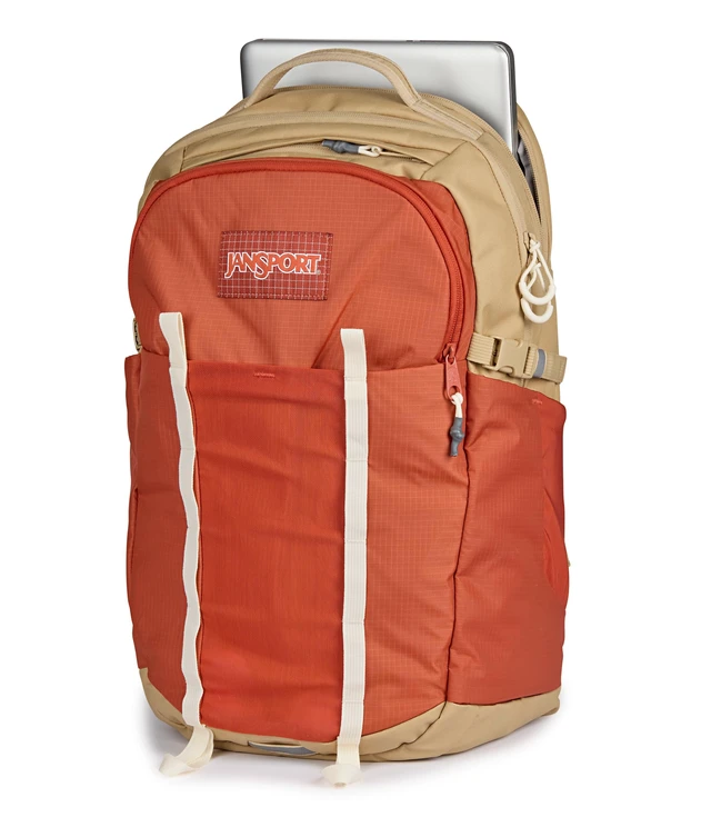 Alt view image 4 of 7 - 34L All Around Pack - Travel Backpack, Dune Red 15-Inch Laptop Sleeve, Versatile Rucksack w/Hydration Sleeve, Reflective Accents & Safety Whistle