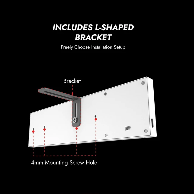 Alt view image 6 of 7 - V92 9.2" PC Case Screen, 1920x462 IPS Sensor Panel Monitor, White CPU/GPU Temp Display, No AIDA64 Needed, No HDMI Needed, USB-C/Internal 9-Pin, Aluminum Body for Gaming PC Builds