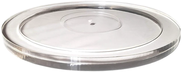 Alt view image 2 of 5 - Acrylic Platter Upgrade for Pro-Ject Debut/T1/1Xpression, Music Hall MMF-2.1/2.2/2.3/3.3/5.1/5.1se/5.3/5.3se, Angels Horn, and Crosley C6 Turntables (Clear)