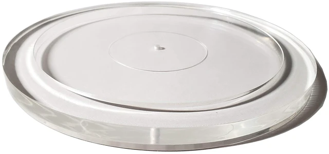 Alt view image 3 of 5 - Acrylic Platter Upgrade for Pro-Ject Debut/T1/1Xpression, Music Hall MMF-2.1/2.2/2.3/3.3/5.1/5.1se/5.3/5.3se, Angels Horn, and Crosley C6 Turntables (Clear)