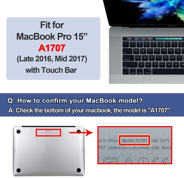 Alt view image 7 of 7 - A1820 A1707 Battery Replacement for MacBook Pro 15" (Late 2016, Mid 2017) Touch Bar EMC 3072 EMC 3162 MLH32 MLH42 MLW72 MLW82 MPTR2 MPTT2 MLH52 MLW92 MPTU2 MPTV2 MPTW2 MPTX2 76Wh 6667mAh