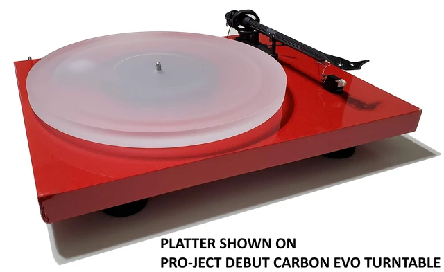 Alt view image 5 of 5 - Acrylic Platter Upgrade for Pro-Ject Debut/T1/1Xpression, Music Hall MMF-2.1/2.2/2.3/3.3/5.1/5.1se/5.3/5.3se, Angels Horn, and Crosley C6 Turntables (Opaque)