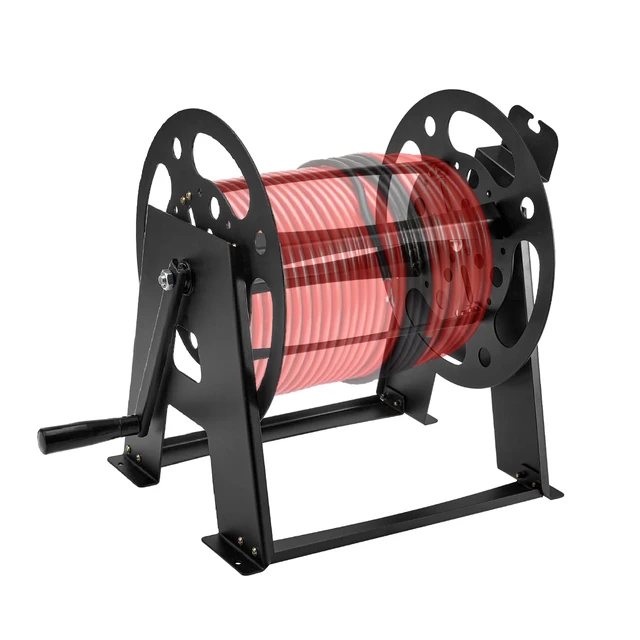 Alt view image 7 of 7 - Upgraded Heavy Duty RV Extension Cord Reel Stand 50-200 FT Power Cables Features Long-Lasting Smooth Bearings and Side Storage Rack to Organize Power Plugs and Rv Electrical Accessories Neatly