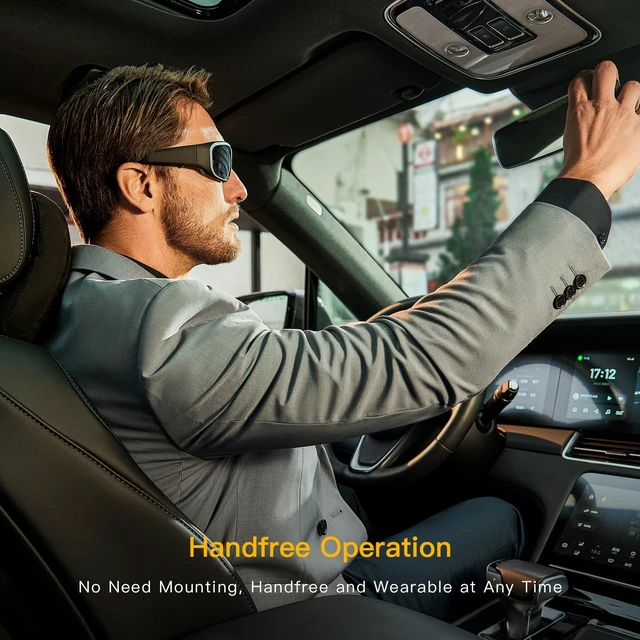 Alt view image 4 of 7 - UltraLight Smart Glasses with Camera, 24MP 1080P Video Builtin Memory 1080P Camera Glasses, RecordWhileCharging, Water Resistant, Polarized Lens, HandsFree Video for Cycling, Hiking & Running