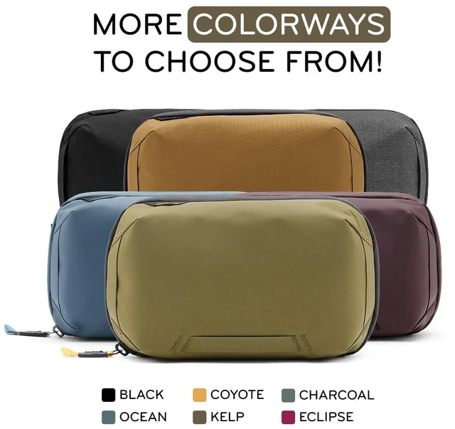 Alt view image 7 of 7 - Tech Pouch, Kelp, Electronics Organizer for Travel or Everyday Carry, Origami-Style Storage, Cable Pass-Through, Weatherproof Recycled Nylon, Gear Carry Bag for Men and Women