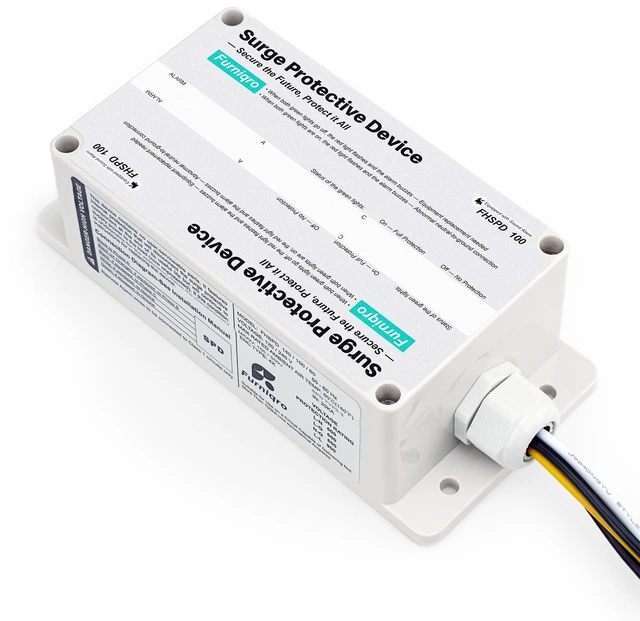 Main image of FHSPD100 Whole House Surge Protector FS100 Surge Protector Whole House Surge Protection Device Rated for 100,000 Amps, Whole Home Surge Protector, Indoor/Outdoor Use, 120/240V