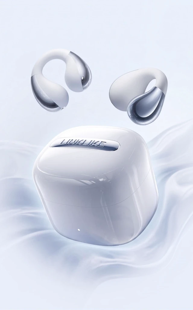 Main image of Air Open Ear Clip-on EarbudsZero-Gravity Wearable TechSilver Ultra Comfortable Patented 0-Pressure Only 5g Certified Hi-Res LDAC 6H/42H Playtime Al Clear Calls No Sound Leakage