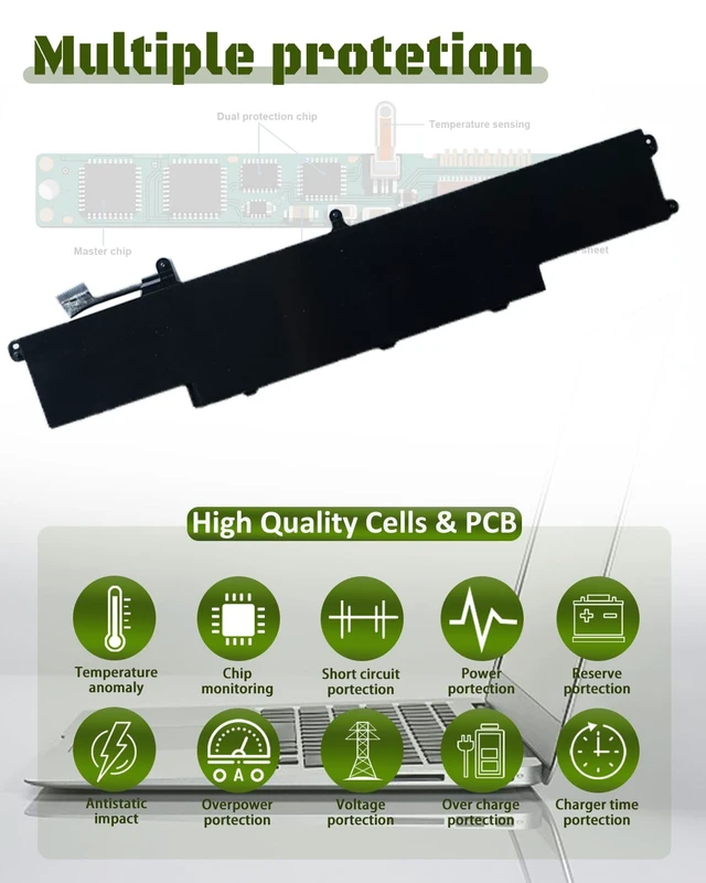 Alt view image 6 of 6 - 95Wh 4-Cell VS08XL M86087-005 Battery Replacement for HP ZBook Fury 16 G9 ZBook Fury 16 G10 ZBook Fury 16 G11 Mobile Workstation 2080 Series Notebook -15.44V 5907mAh