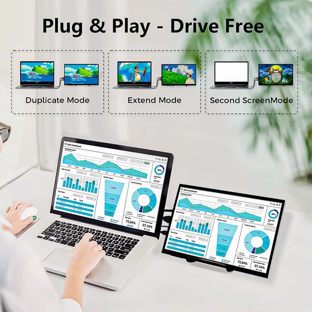 Alt view image 4 of 7 - Raspberry Pi Touchscreen,10 Inch Monitor HDMI,1024×600 Mini Monitor,16:9 IPS Screen Small Portable Display for Raspberry Pi 400/4/3/2/Zero/B/B+ Jetson Nano Win11/10/8/7