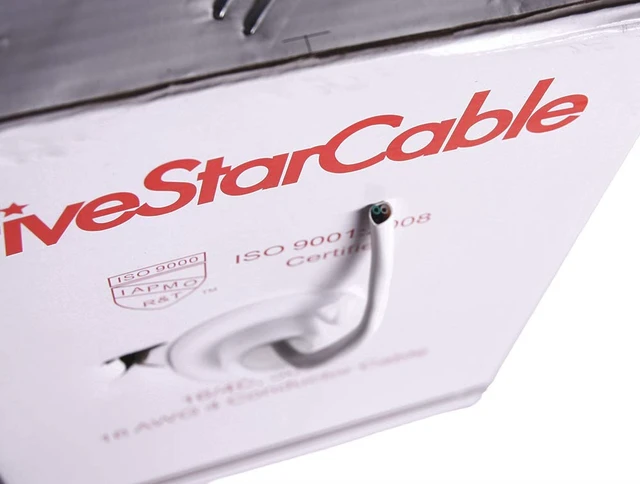 Alt view image 6 of 6 - 16-2 500 Ft. 16/2 CMR Rated Solid Bare Copper 2 Conductors Audio Speaker Lightning Installation High-Power Home Wiring Cable Wire White