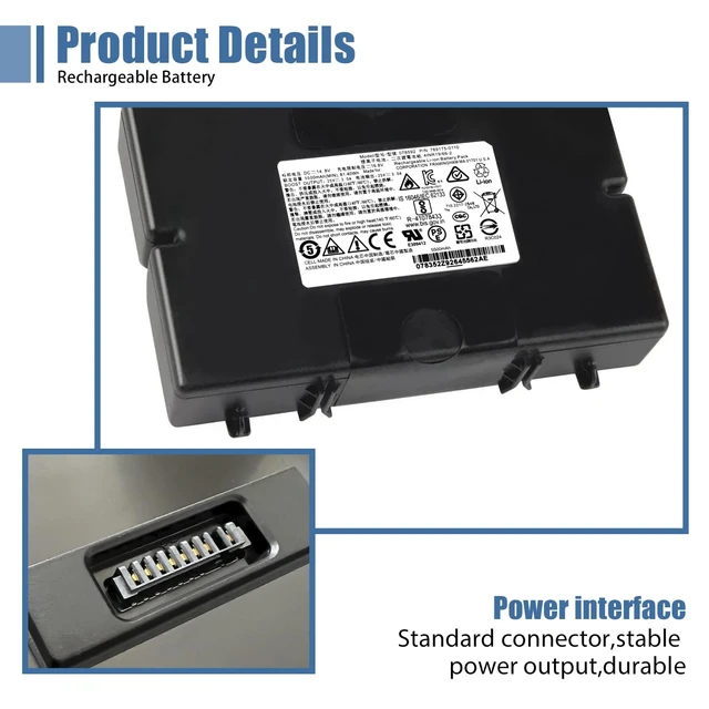 Alt view image 3 of 7 - 789175 078592 Battery Replacement for Bose S1 pro Battery Pack 789175-0100 789175-0110 789175-0010 4INR19/66-2 14.8V 81.4Wh 5500mAh