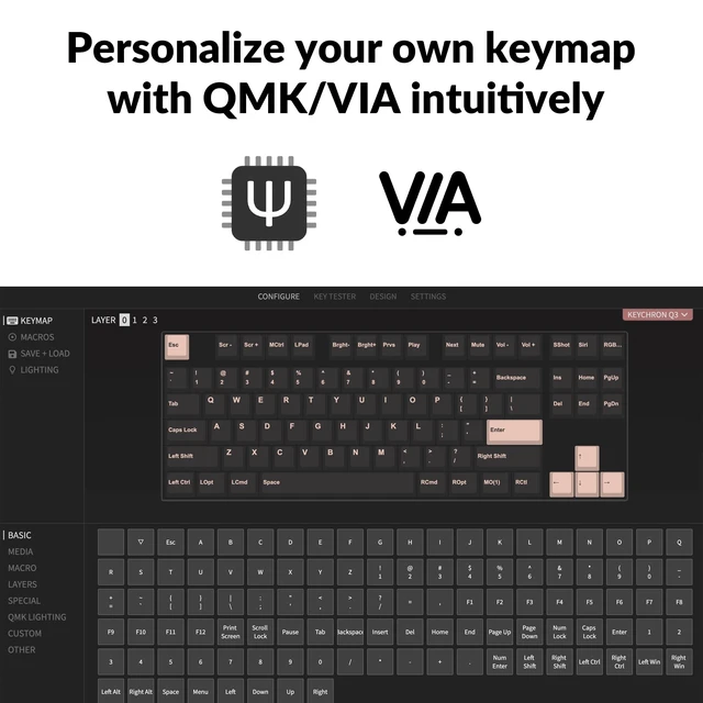 Alt view image 2 of 7 - Q3 RGB Tenkeyless Layout 87-Key QMK/VIA Programmable Macro Hot-swappable Wired Custom Mechanical Keyboard with Gateron G Pro Red Switch Double Gasket Compatible with Mac Windows Linux(Blue)