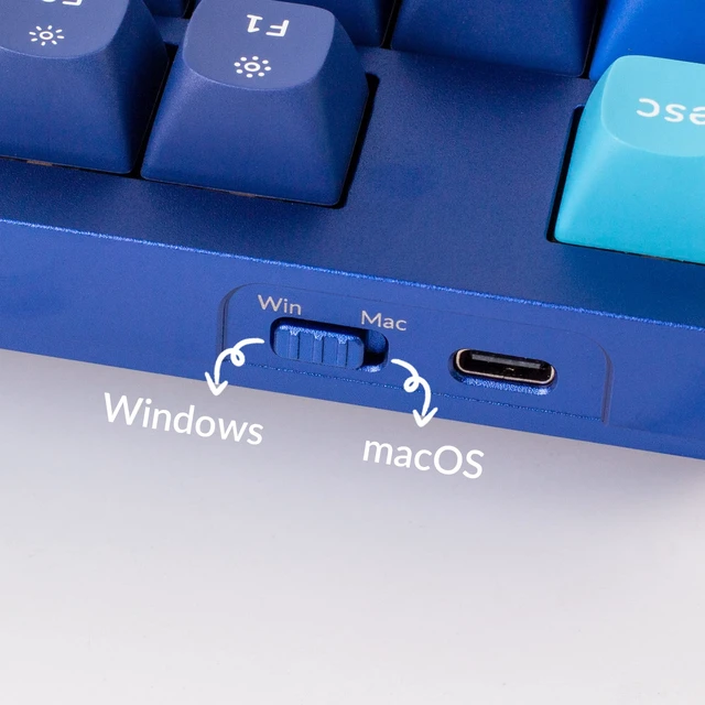 Alt view image 7 of 7 - Q3 RGB Tenkeyless Layout 87-Key QMK/VIA Programmable Macro Hot-swappable Wired Custom Mechanical Keyboard with Gateron G Pro Red Switch Double Gasket Compatible with Mac Windows Linux(Blue)