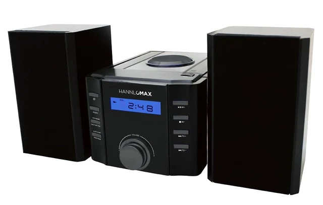 Alt view image 2 of 6 - HX-1081BT CD Music System with Radio and Bluetooth
