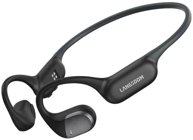 Main image of Running Headphones AirWave Pro, Open Ear Lightweight Skin-Friendly Comfort, Superior Sound, IP67 Waterproof, Built-in 32GB MP3 Mode, 17.5Hrs Battery Life (Black)