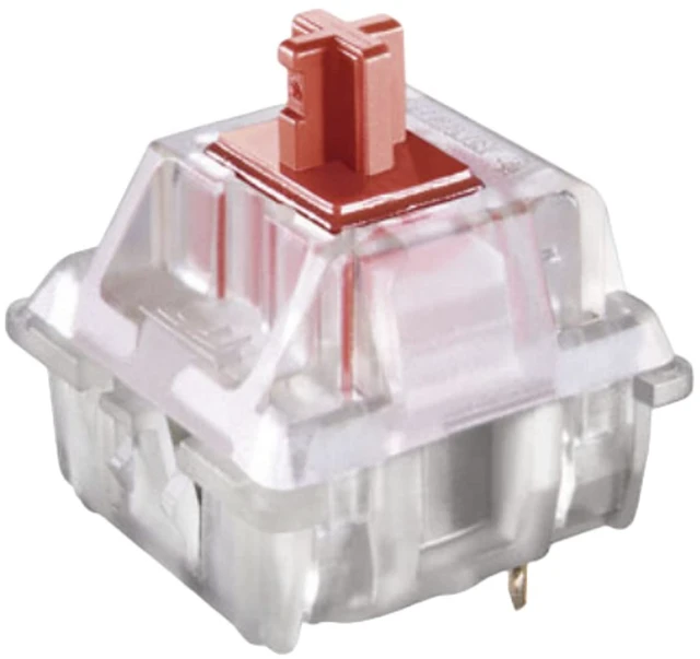 Main image of Cherry MX Key Switches for Mechanical Gaming Keyboards Plate Mounted MX1AL1NA (Cherry RGB Red, 120 Pcs)