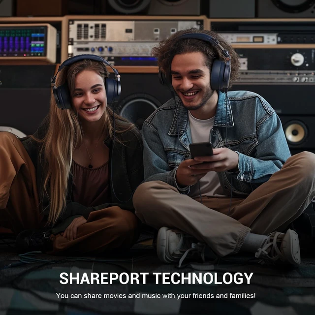 Alt view image 4 of 7 - Monitor 60 Professional Studio Headphones for Recording and Mixing Hi-Res wired monitoring with soft earmuffs and 6.35mm adapter for recording, tracking, mixing, DJing and broadcast