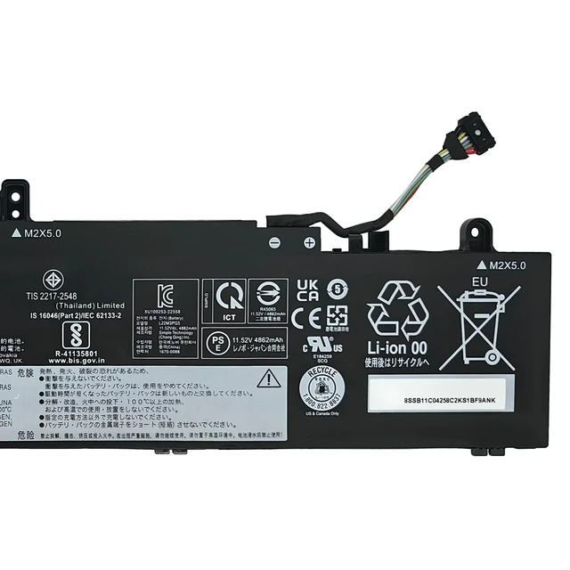 Alt view image 3 of 5 - L22M3PG5 Battery 57Wh 4948mAh Replacement for Lenovo ThinkPad E14 Gen 5 E16 Gen 1 Series SB11K63028 SB11N46033 L22L3PG5 L22D3PG5 L22M3PG5 L22B3PG4 L22X3PG4 L22D3PG4 L22M3PG4 11.52V 3-Cell