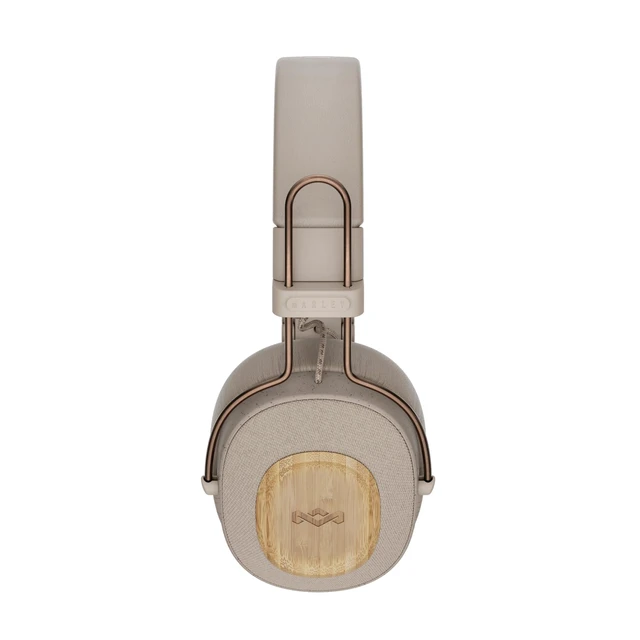 Alt view image 7 of 7 - House of Positive Vibration Riddim On-Ear Headphones, 50-Hour Playtime, Quick Charge, Crystal Clear Calls, Sustainable Bamboo (Cream)