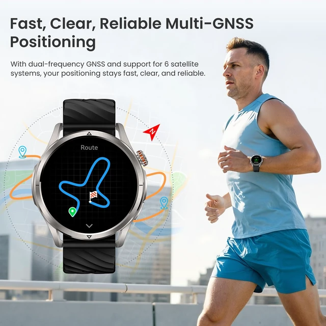 Alt view image 2 of 6 - Magic R10 Rugged Smart Watch with GPS, 5 ATM & IP69K Waterproof 1.43" AMOLED Display Fitness Smartwatch, 50-Day Battery Life, 180 Sport Modes, Heart Rate/Sleep Tracker for Android & iPhone