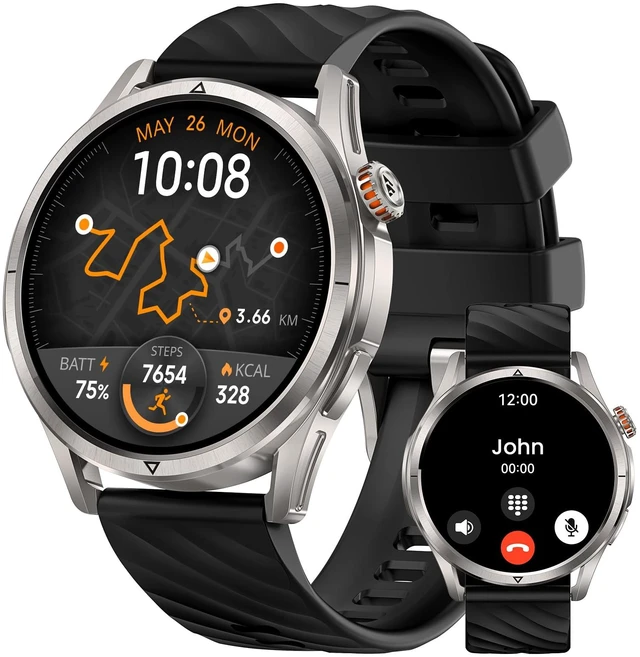 Main image of Magic R10 Rugged Smart Watch with GPS, 5 ATM & IP69K Waterproof 1.43" AMOLED Display Fitness Smartwatch, 50-Day Battery Life, 180 Sport Modes, Heart Rate/Sleep Tracker for Android & iPhone
