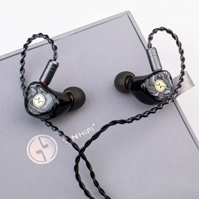 Alt view image 4 of 7 - T3 Plus IEM, 10mm LCP Dynamic Driver Wired Earbuds, Balanced Sound, 3D-Printed Resin Shell, Detachable 0.78mm 2-Pin OFC Cable, 3.5mm in-Ear Monitor