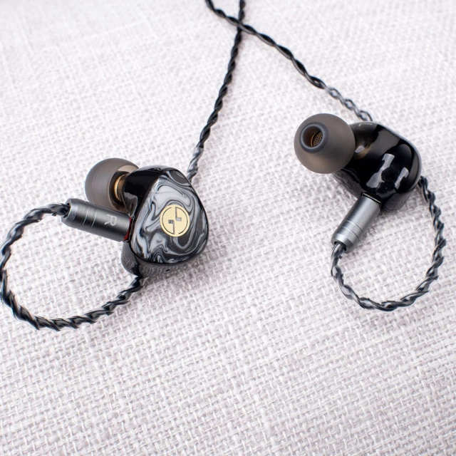 Alt view image 6 of 7 - T3 Plus IEM, 10mm LCP Dynamic Driver Wired Earbuds, Balanced Sound, 3D-Printed Resin Shell, Detachable 0.78mm 2-Pin OFC Cable, 3.5mm in-Ear Monitor